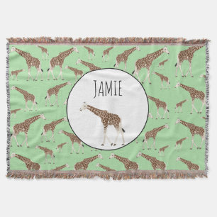 Cobertor Giraffe Jungle Safari Animal