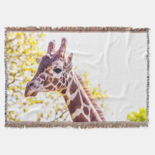 Cobertor Giraffe Portrait