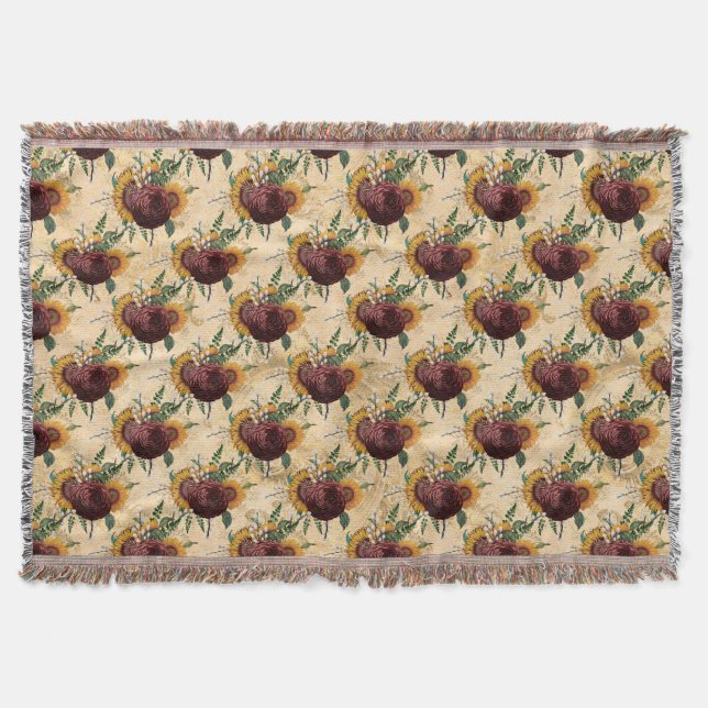 Cobertor Girassol e Ranunculus (Frente)