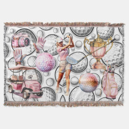 Cobertor Girls Go Golfing