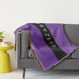 Cobertor Glitter Roxo, Fundo Da Glitter, Seu Nome