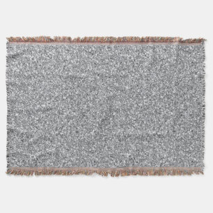 Cobertor Glitter Silver Metálico