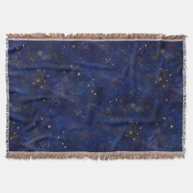 Cobertor Gold and Navy Stars (Frente)