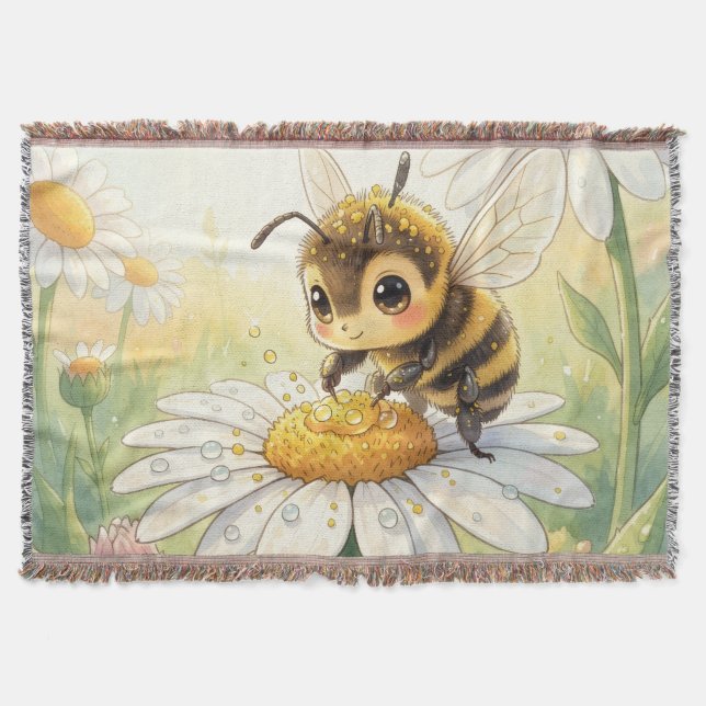 Cobertor Golden Bumblebee in Bloom Dance (Frente)