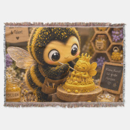 Cobertor Golden Bumblebee in Bloom Dance.11