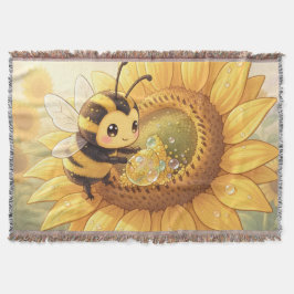 Cobertor Golden Bumblebee in Bloom Dance.6