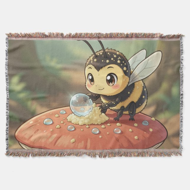 Cobertor Goldene Hummel im Blütentanz  (Frente)