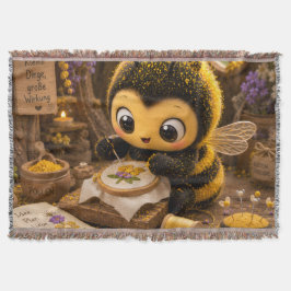 Cobertor Goldene Hummel im Blütentanz.11