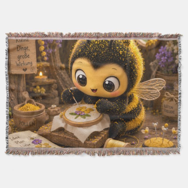 Cobertor Goldene Hummel im Blütentanz.11 (Frente)
