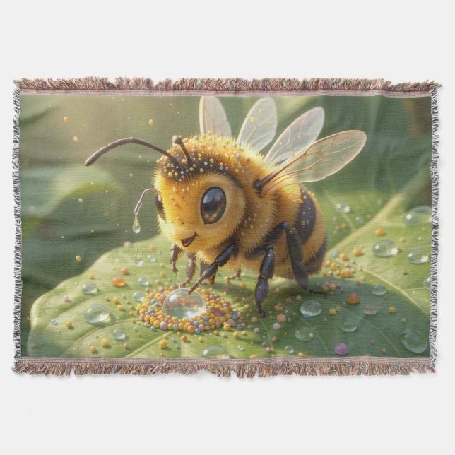 Cobertor Goldene Hummel im Blütentanz.5 (Frente)