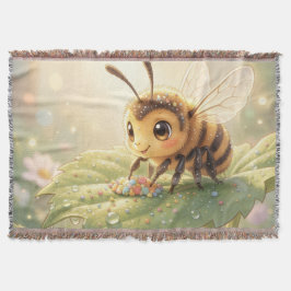 Cobertor Goldene Hummel im Blütentanz.6