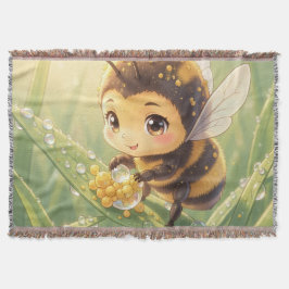 Cobertor Goldene Hummel im Blütentanz.8