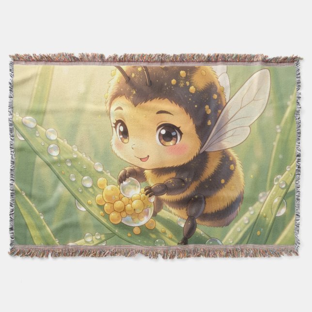 Cobertor Goldene Hummel im Blütentanz.8 (Frente)