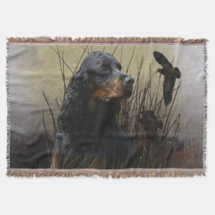 Cobertor Gordon Setter, companheiro de caça