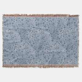 Cobertor Gotas de água de cinza de Gunmetal