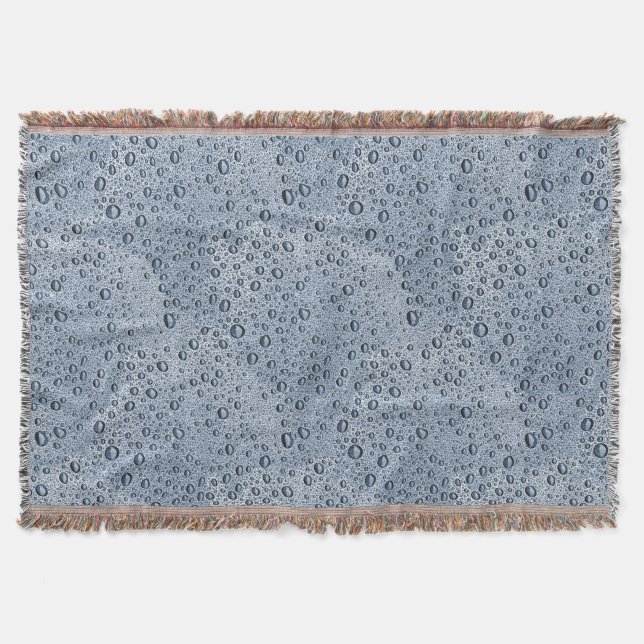 Cobertor Gotas de água de cinza de Gunmetal (Frente)