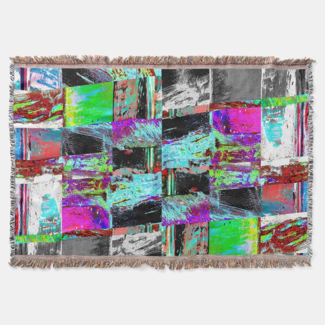 Cobertor – Grade Abstrata (Frente)