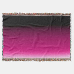 Cobertor Gradiente branco rosa borgonha