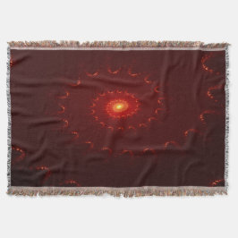 Cobertor Gradiente de espiral vermelho fiery