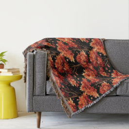 Cobertor Gráfico de padrão sem costura da árvore de mapeame