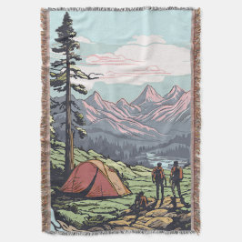 Cobertor Gráfico externo exclusivo, retrô/vintagem