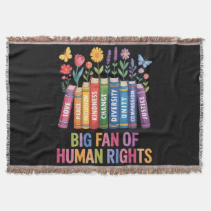 Cobertor Grande Fã dos Direitos Humanos