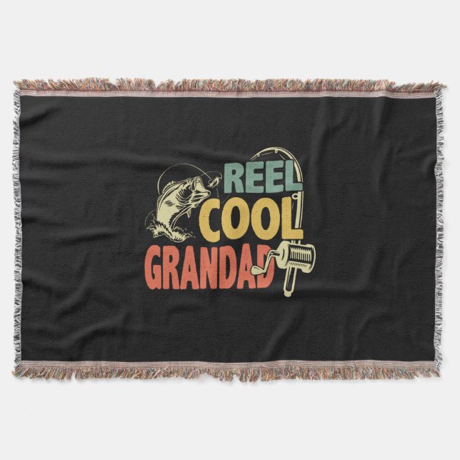Cobertor Grandfather Quotes | Fishing Cool Grandad (Frente)