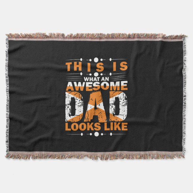 Cobertor Grandfather Quotes | What An Awesome Dad (Frente)