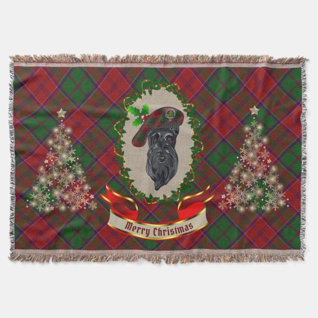 Cobertor Grant Scottie Dog Christmas (Frente)