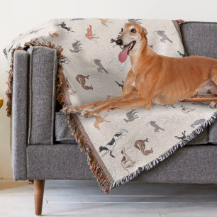 Cobertor Greyhound Love Throw Blanket