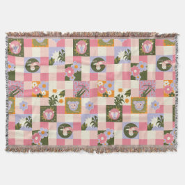 Cobertor Groovy Flower Jungle Print