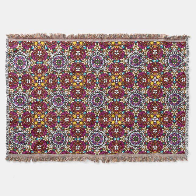Cobertor Groovy Poder Floral Celestial (Frente)