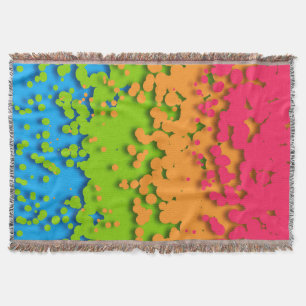 Cobertor Groovy Retro Bubble Trippy Funky Panromtic Pride