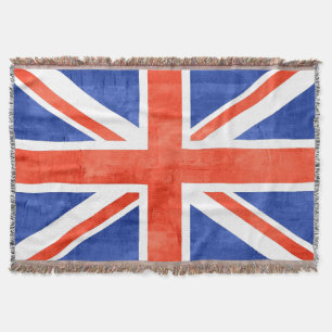 Cobertor Grunge Reino Unido Flag