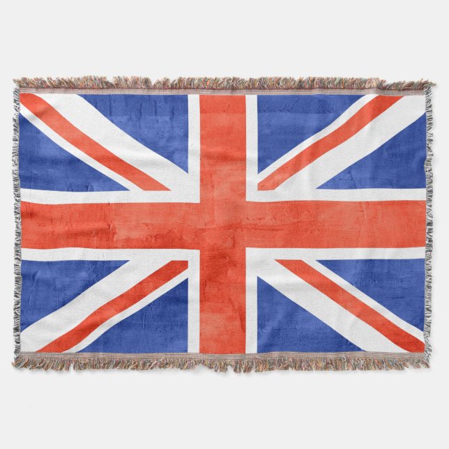 Cobertor Grunge Reino Unido Flag (Frente)