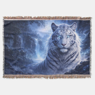 Cobertor Guardião do Tigre Branco ao Luar – Espírito da Fan