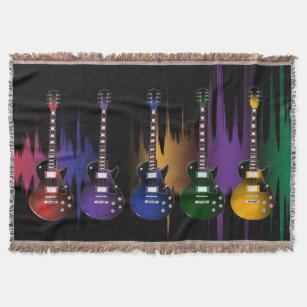Cobertor Guitarras Coloridas