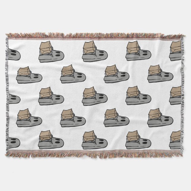 Cobertor Halloween, Cinzas Fantasmas, Truques Ou Tratamento (Frente)