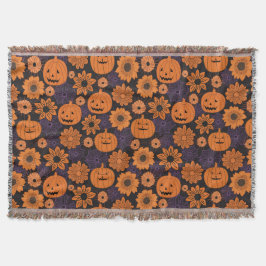 Cobertor Halloween Floral
