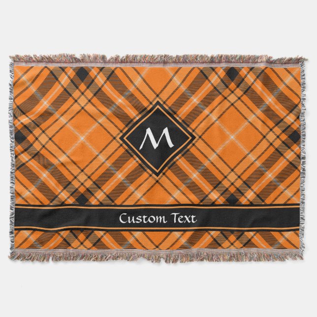 Cobertor Halloween Orange Tartan (Frente)