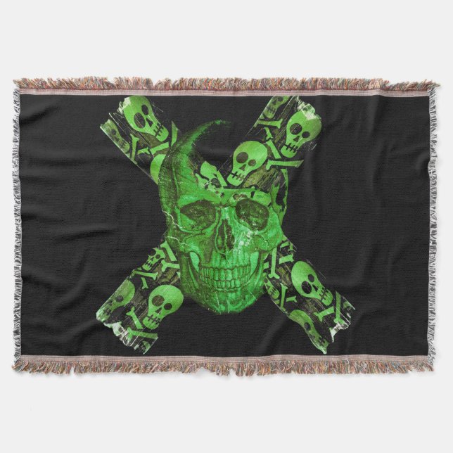 Cobertor Halloween Skull (Frente)