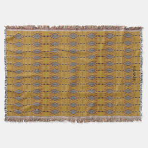 Cobertor HAMbyWG - olhar tribal geral do lance - amarelo
