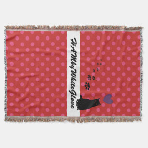 Cobertor - HAMbyWhiteGlove - Rosa/Pontos Vermelhos