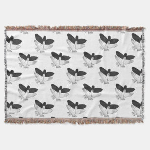 Cobertor Hand Silhouette Eagle