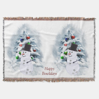Cobertor Happy Bowlidays Snowman