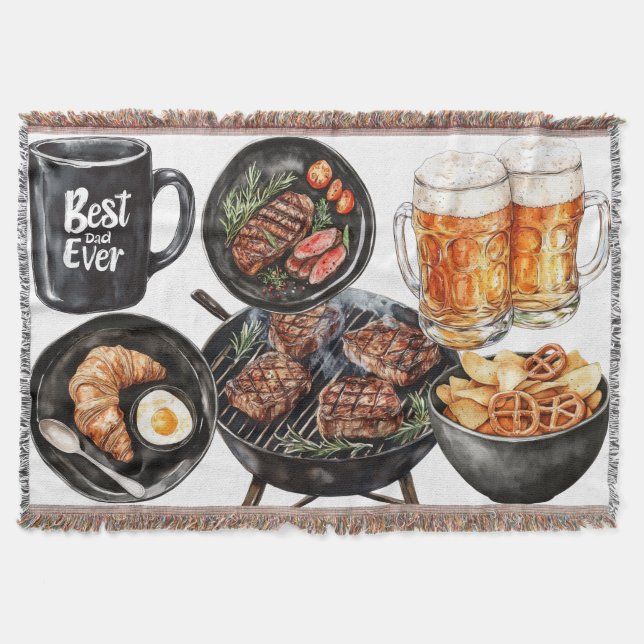 Cobertor Happy Father's Day (Frente)