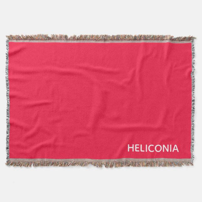 Cobertor Heliconia red color name (Frente)