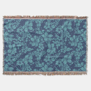 Cobertor Hibiscus Pareau Hawaiian Floral Blanket