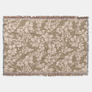 Cobertor Hibiscus Pareau Hawaiian Floral Blanket