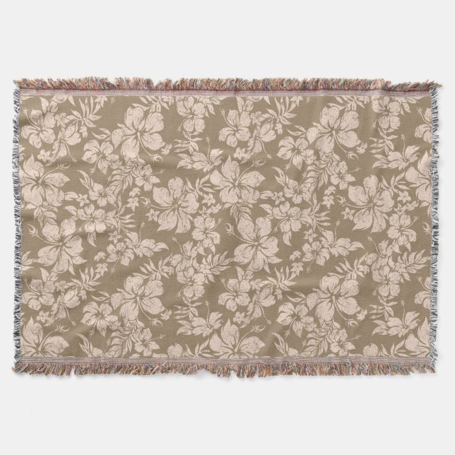 Cobertor Hibiscus Pareau Hawaiian Floral Blanket (Frente)